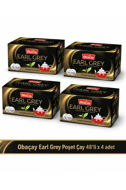 Earl Grey 3,2 g x 48 Demlik Poşet Çay 4 Kutu