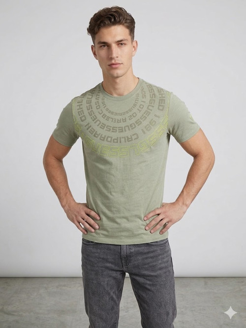 Erkek Casual Slim Fit Kısa Kollu Tişört Z4RI09JR06K