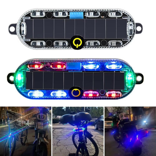 Powermaster PM-25928 Güneş Enerjili Çok Renkli LED Flaşörlü İkaz Lambası Su Geçirmez