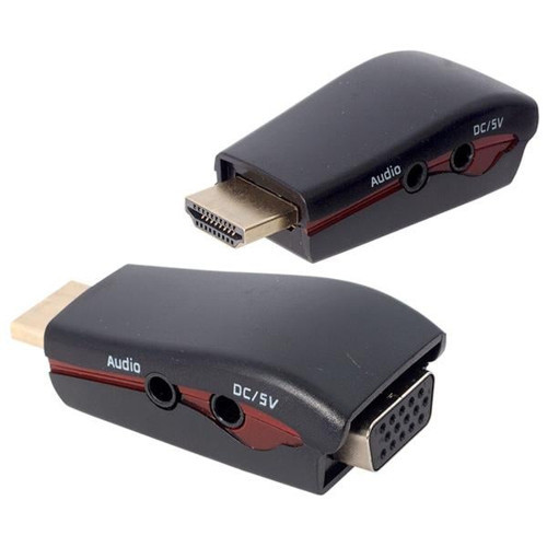 Powermaster PM-13645 HDMI To VGA Çevirici Aparat (5 V Ses Çıkışlı)
