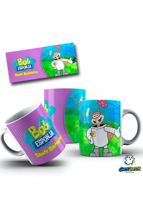 Sünger Bob Sandy Kupa Bardak | Tek Adet K0461
