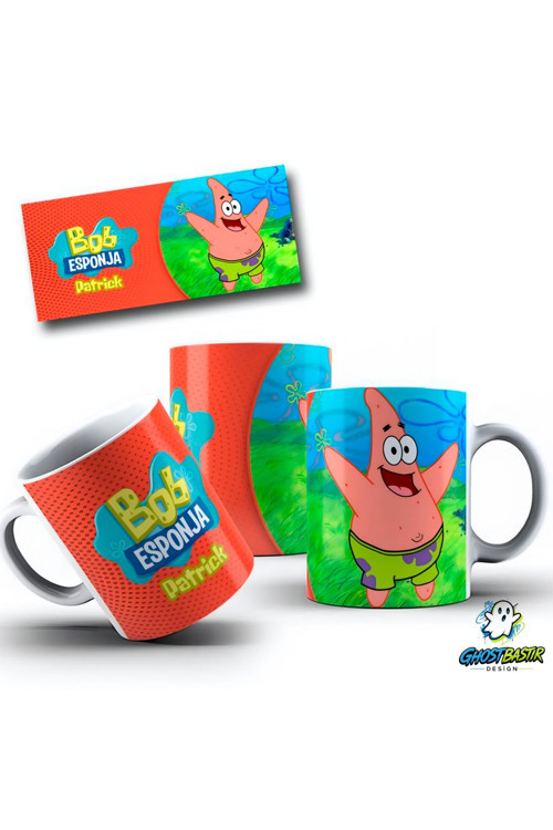 Sünger Bob Patrick Kupa Bardak | Tek Adet K0463