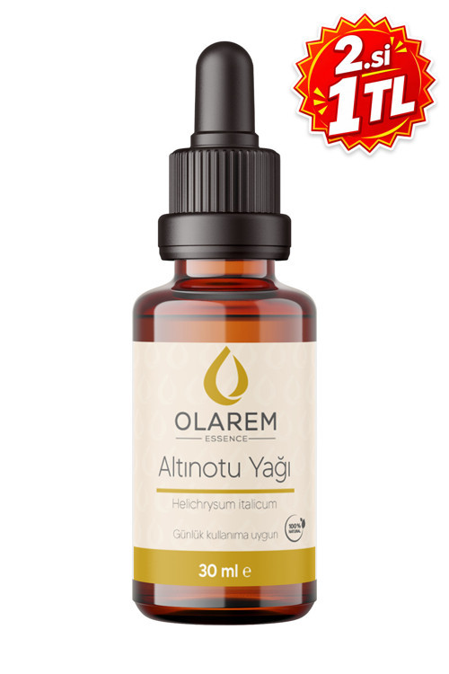 Altınotu Yağı (Helichrysum italicum) Maserasyon | Ekstraksiyon Yağı 30 ml Damlalıklı Cam Şişe