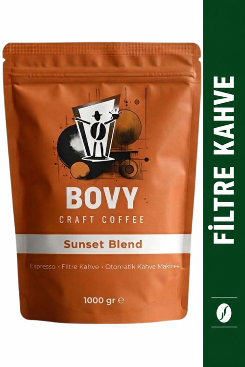 Sunset Blend %100 Arabica Filtre Kahve 1 kg Öğütülmüş - Premium Seri Taze Kavrum
