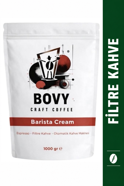 Barista Cream Filtre Kahve 1 kg (1000 gr) Öğütülmüş - Dolgun Gövde Yoğun Lezzet