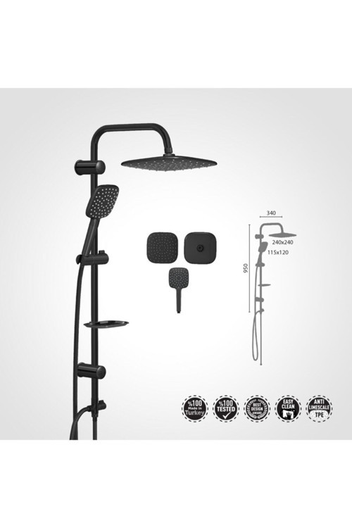 Sukar Aqua Jet Black Rain Set Vs-5045