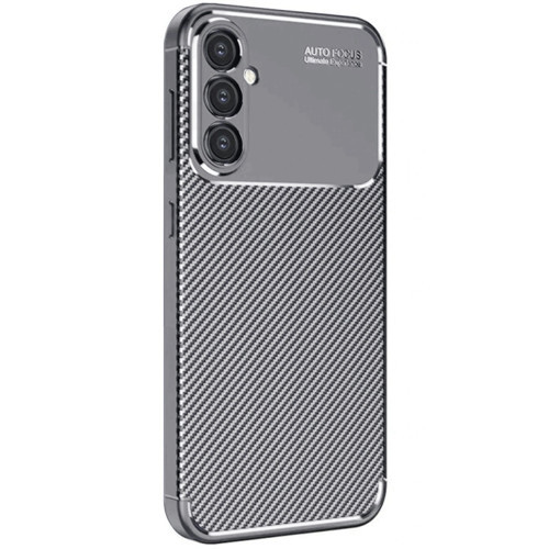 Samsung Galaxy A16 5g Kılıf Auto Focus Karbon Kapak - Gri