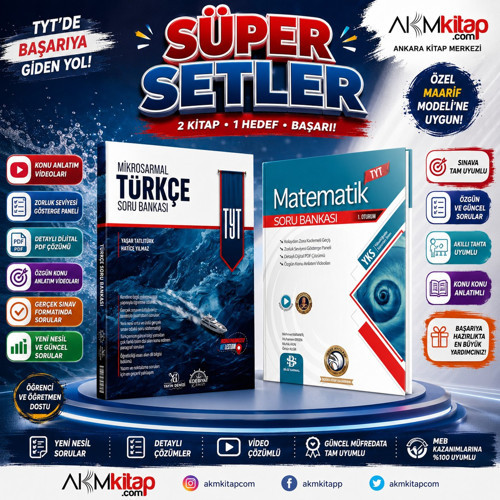 Edebiyat Denizi TYT Türkçe ve Bilgi Sarmal Matematik Soru Bankası Seti 2 Kitap