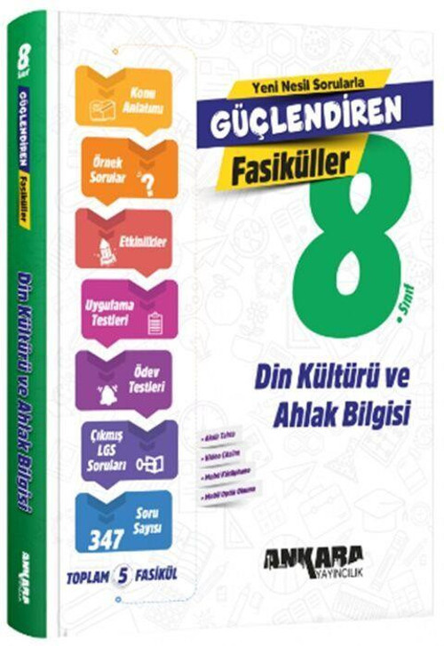 8. Sınıf Din Kültürü ve Ahlak Bilgisi Güçlendiren Fasiküller Ankara Yayıncılık