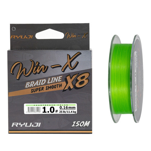 Winx X8 İp Misina 150mt PE 1.0 0.16mm 11.4kg A.Yeşil