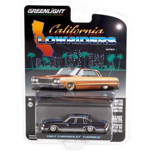 California Lowriders 1987 Chevrolet Caprice 1/64 Model Araba