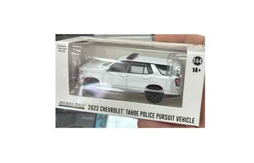2022 Chevrolet Tahoe Police Pursuit Vehicle Beyaz 1/64 Model Araba