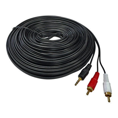 2RCA-3.5mm 20Metre Stereo Aux Kablo Gold