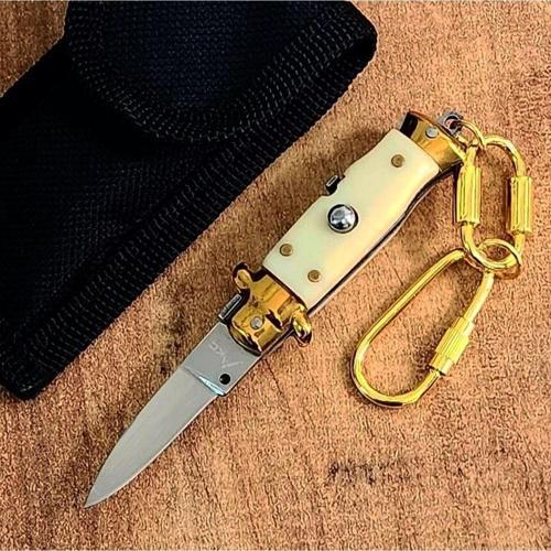 Orjinal Italyan Mini Stiletto 10 Cm Beyaz