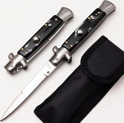 Orjinal Italyan Stiletto 22 Cm Siyah