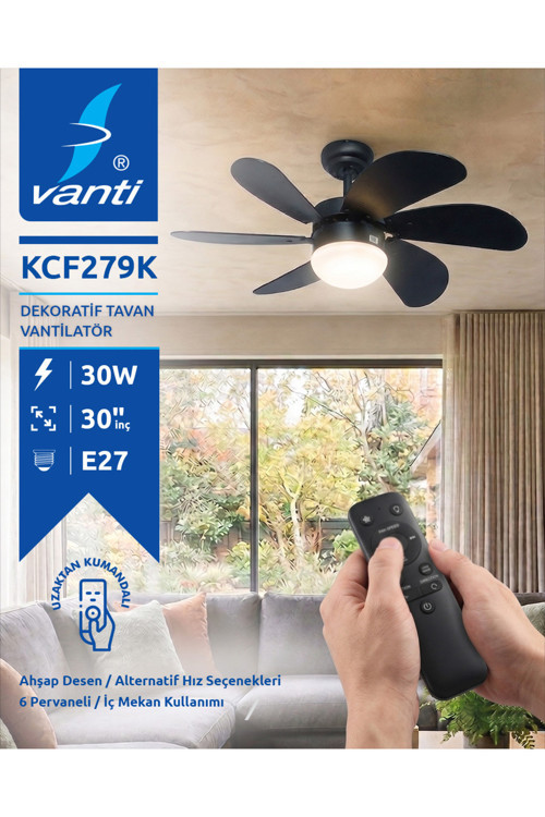KCF279K AVIZELI VANTILATOR 60W KUMANDALI