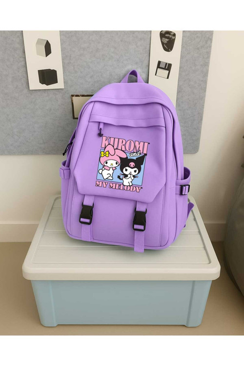 Cute Design Baskılı Palaska Sırt Okul Çantası
