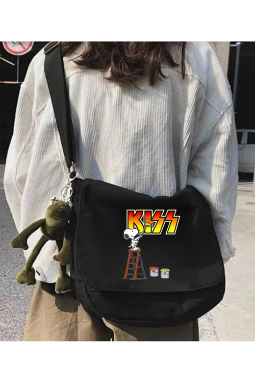 Kiss Siyah Postacı Çantası