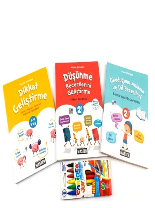 Junior Master 2.Sınıf Zihin Geliştiren Okuduğunu Anlama,Dikkat, Dil ve Düşünme 3 Kitap