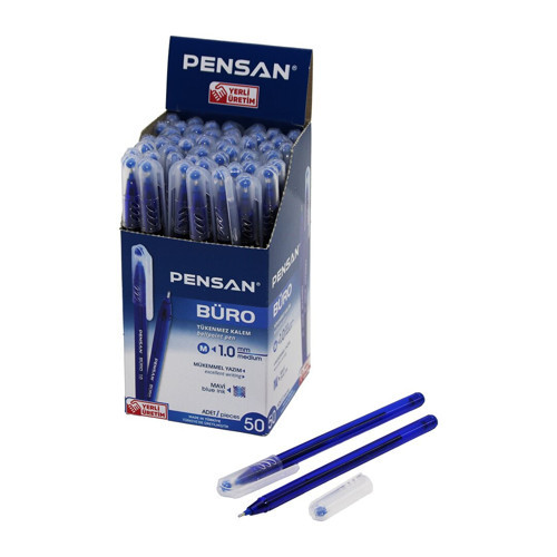 Tükenmez Kalem - Mavi Renk - 1.0 mm Medium Uç