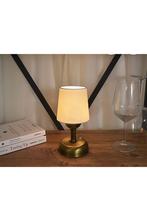 Mylights Minik Ledli Masa Üstü Pilli Abajur Masa Lambası Gece Lambası