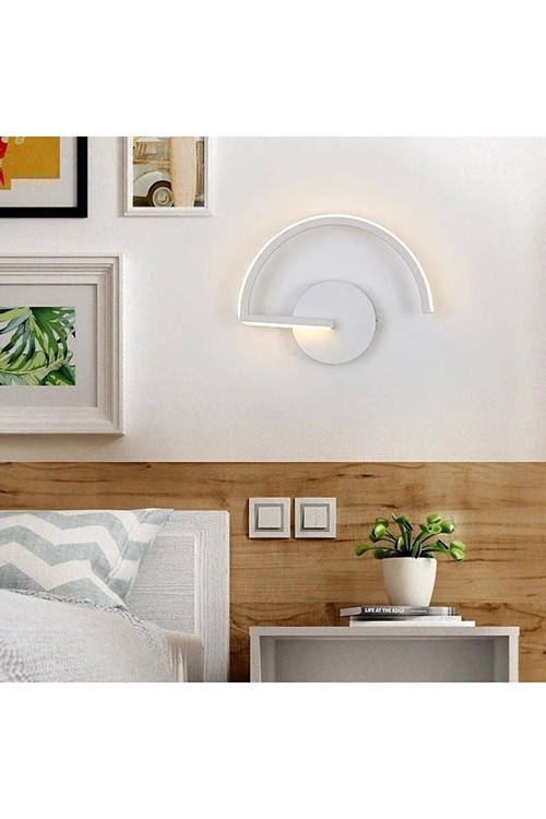 Alex Modern Tasarım Beyaz Renk Gün Işığı Ledli Banyo - Mutfak - Salon Ledli Duvar Aplik