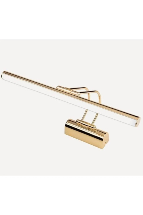 50cm Gold Pilli Flüt Aplik Günışığı Banyo Duvar Ayna Tablo Aydınlatması Kuğu Aplik-pil Hediyedir