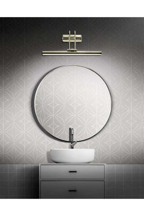 Gold Ayna Üstü 50 Cm Led Banyo Aplik Duvar Ayna Resim Tablo