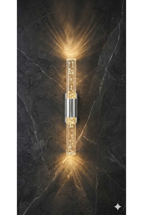 Bubblelight Small 31 cm Modern Tasarım LED Aplik - Duvar Lambası - Gümüş - Elektrikli - Günışığı