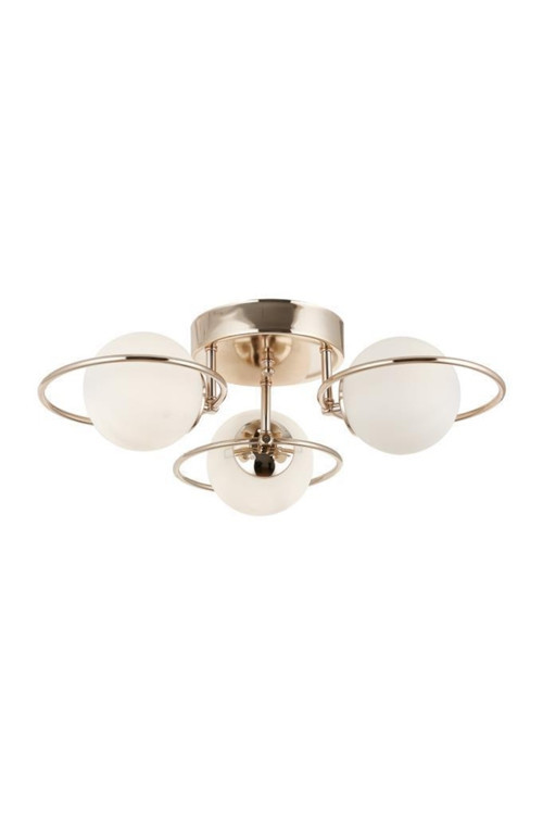 3 Lü Opal Camlı Rose Gold Avize