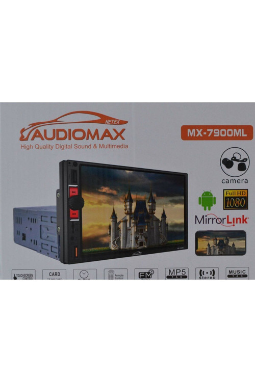 Audiomax Her Araca Uygun 7inch Dabıl Teyp Kamera Hediyeli