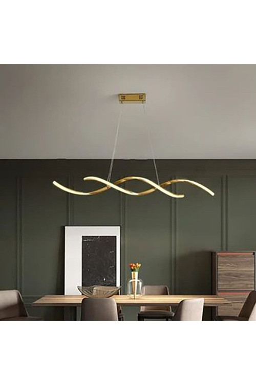 Liana Modern Tasarım Eskitme Renk Beyaz Ledli Cafe - Mutfak - Salon 2 Li Led Avize