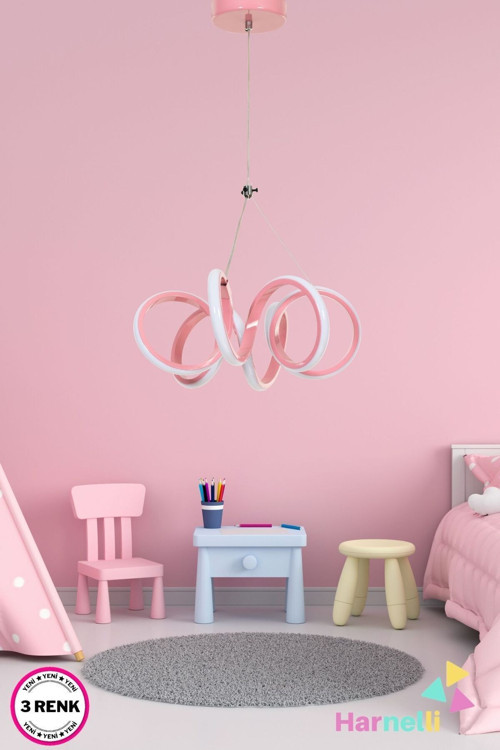 MODERN TASARIM 30 Cm Çap 3 Renk Yanabilen Ledli Avize