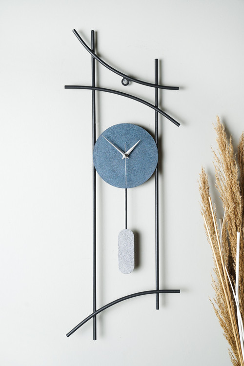 Muyika Ken Metal 75-30cm Dekoratif Duvar Saati Mds-r