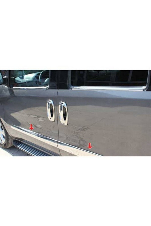 Fiat Doblo 2010-2021 Krom Yan Kapı Çıtası 4 Kapı Paslanmaz Çelik