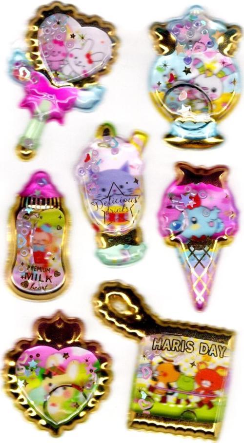 Sticker Kabartmalı Stiker Defter, Planlayıcı Etiket (sulu-910)-14x8 cm - Sulu Tatlı