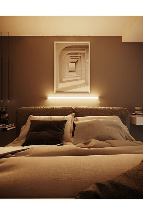 Uzaktan Kumandalı Led Abajur Duvar Gece Lambası Rgb Yuksek Işık Sistemi 120 Cm