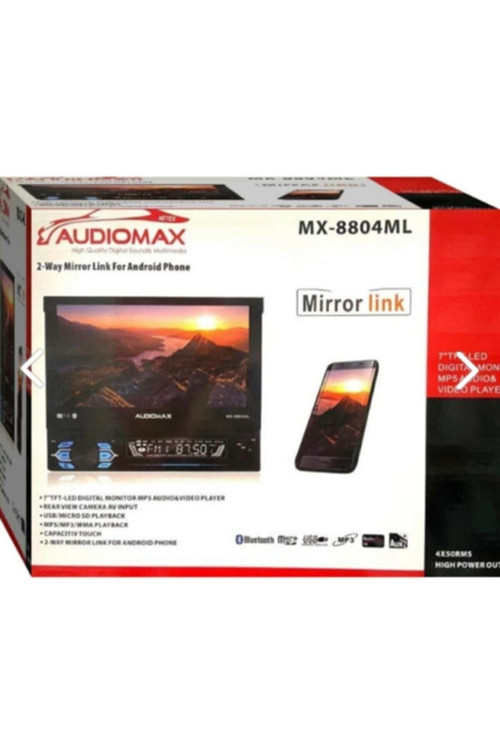 Indash 7 Inch Double Teyp Bluetooth Mirror-usb-sd-aux Mx-8808 Indash Teyp