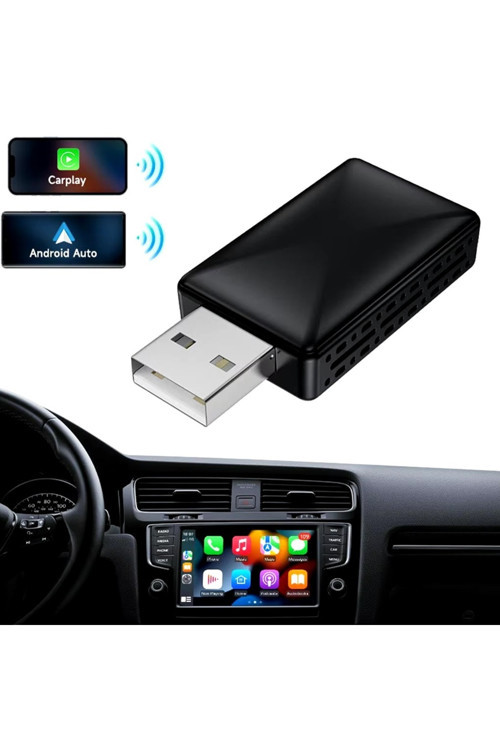 Kablosuz Android Auto/Car Play USB Dongle Cihazı