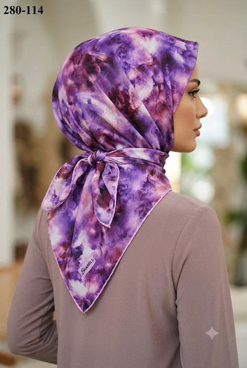 Desenli Soft Pamuk Eşarp 280-114