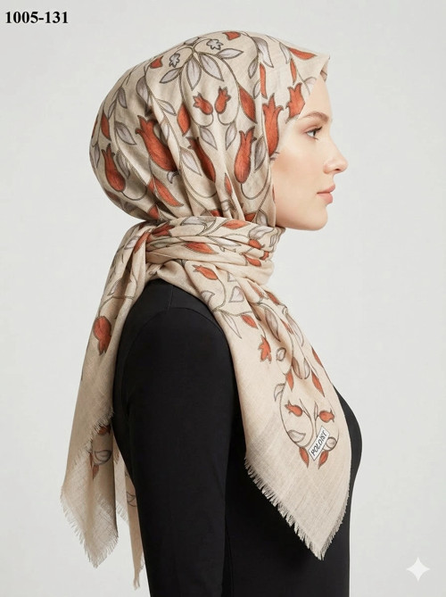 Polo İst Desenli Flamlı Pamuk Eşarp 1005-131