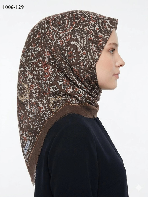 Polo İst Desenli Flamlı Pamuk Eşarp 1006-129