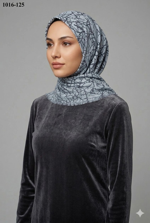 Cool Desenli Dimi Pamuk Eşarp 1016-125