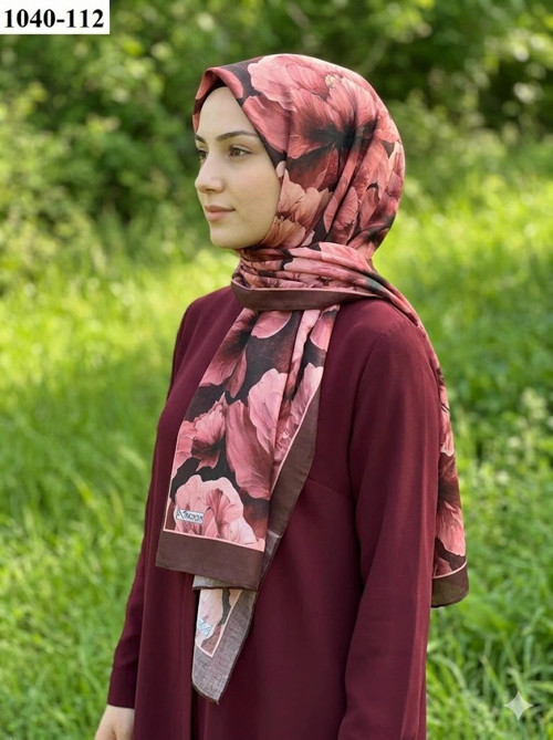 Soft Pamuk Şal (Bordo) 1040-112