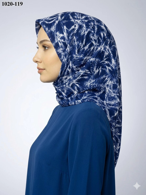 Cool Desenli Dimi Pamuk Eşarp 1020-119
