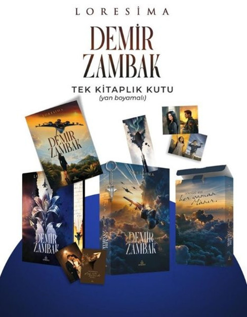 Demir Zambak 1 - Tek Kitaplık Kutu Yan Boyamalı