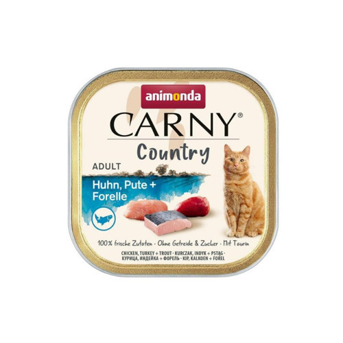 Carny Country Tavuklu Hindili ve Alabalıklı Yetişkin Kedi Konservesi 100 Gr