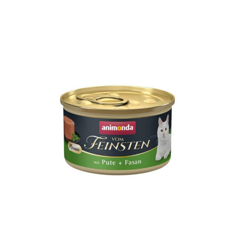 VomFeinsten Hindili ve Sülünlü Yetişkin Kedi Konservesi 85 Gr