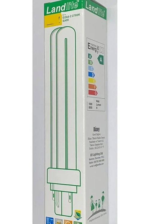 PL-C 26W/827/2P 1CT/2700K SARI IŞIK Enerji Tasarruflu Ampul 2 PİN PLC