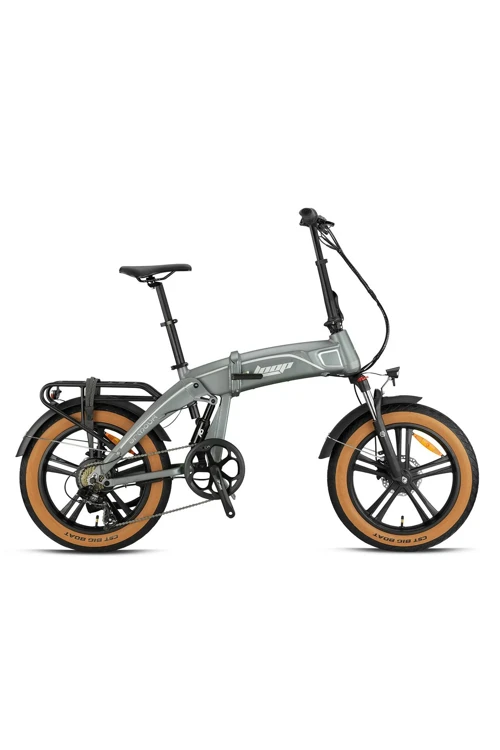 ARMOUR - 20 - Katlanır (FAT Bike) - 7 Vites - H.Disc - Elektrikli - Mat Gri / Gri